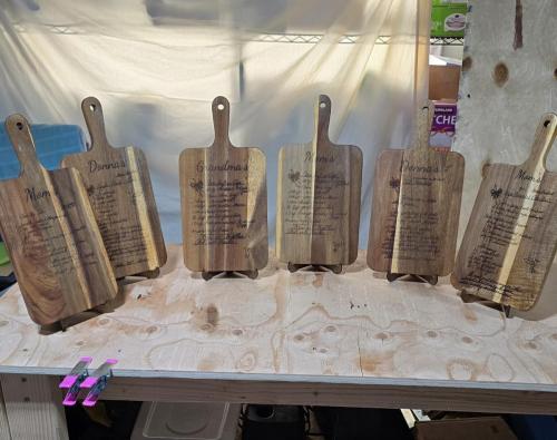 Handwritten Recipe Cutting Board