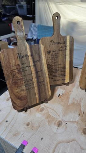 Custom Handwritten Recipe Cutting Boards