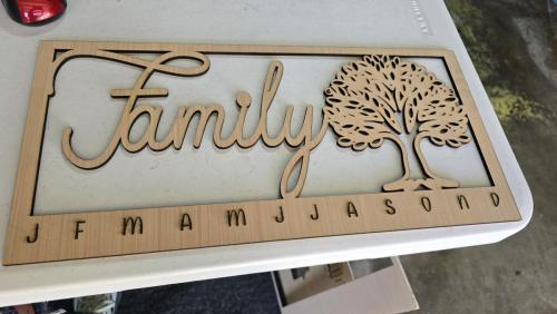 Family Birthday perpetual Calendar