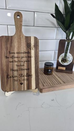 Custom Handwritten Recipe Cutting Board