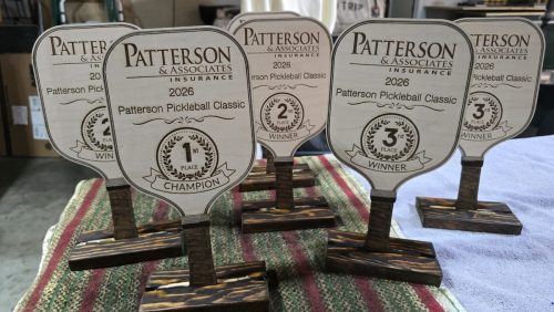 Custom pickleball trophies