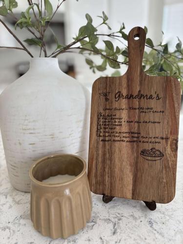 Handwritten Recipe Cutting Board